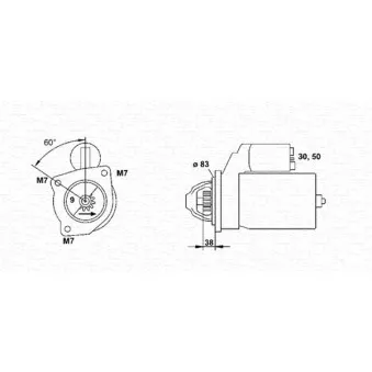 Démarreur MAGNETI MARELLI 944251401010