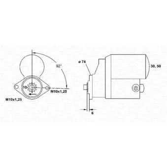 Démarreur MAGNETI MARELLI 944254078010