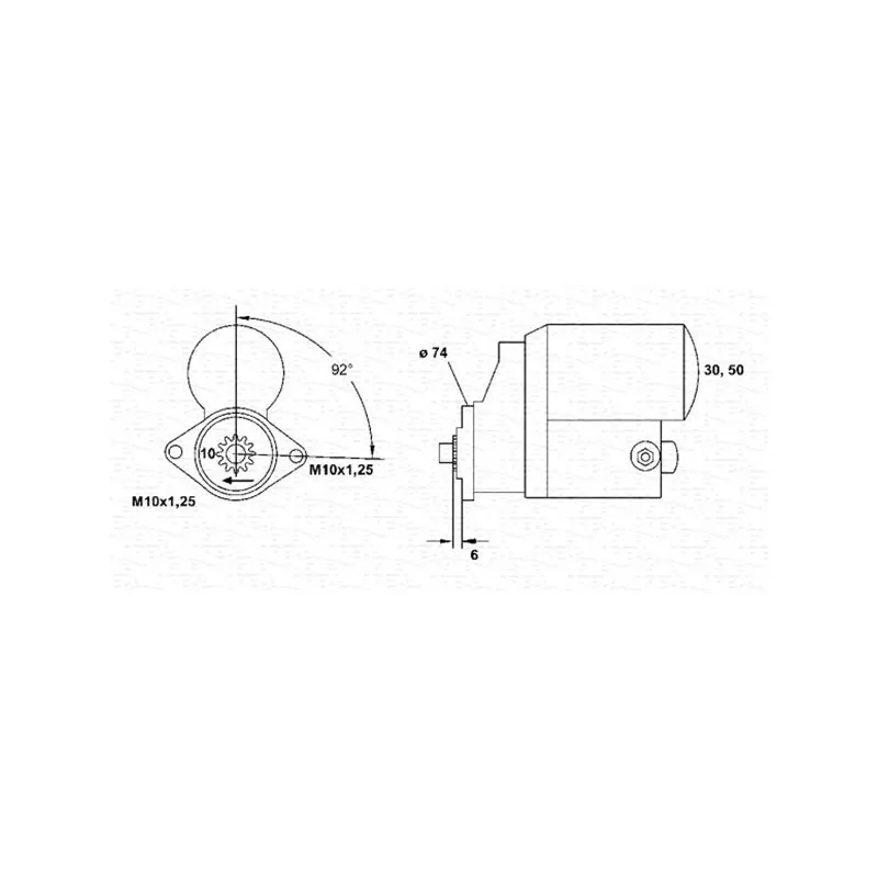 Démarreur MAGNETI MARELLI 944254078010