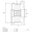 Poulie roue libre, alternateur AS-PL AFP0034 - Visuel 2