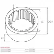 Poulie roue libre, alternateur AS-PL AFP9016(GATES) - Visuel 3