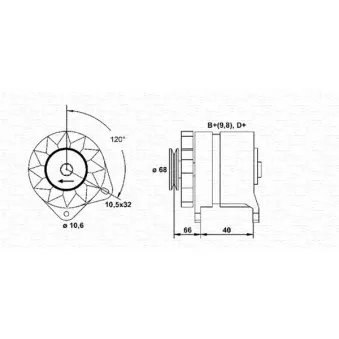 Alternateur MAGNETI MARELLI 944321059010