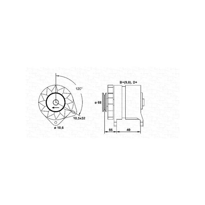 Alternateur MAGNETI MARELLI 944321059010