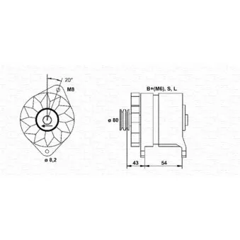 Alternateur MAGNETI MARELLI 944354007010