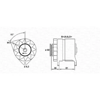Alternateur MAGNETI MARELLI 944356118010