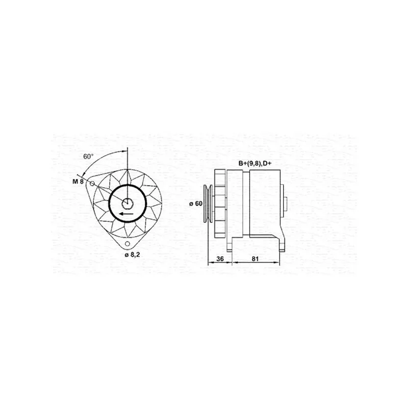 Alternateur MAGNETI MARELLI 944356118010