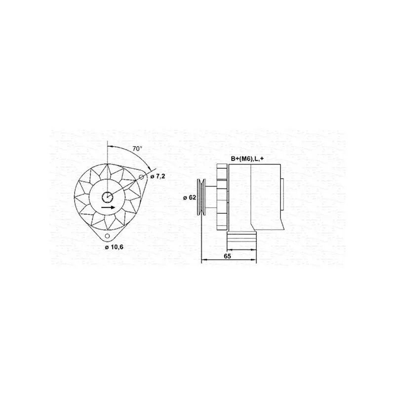Alternateur MAGNETI MARELLI 944356133010