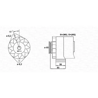 Alternateur MAGNETI MARELLI 944356732010