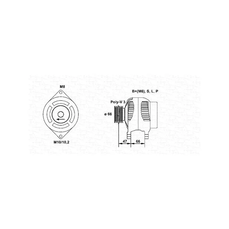 Alternateur MAGNETI MARELLI 944356935010