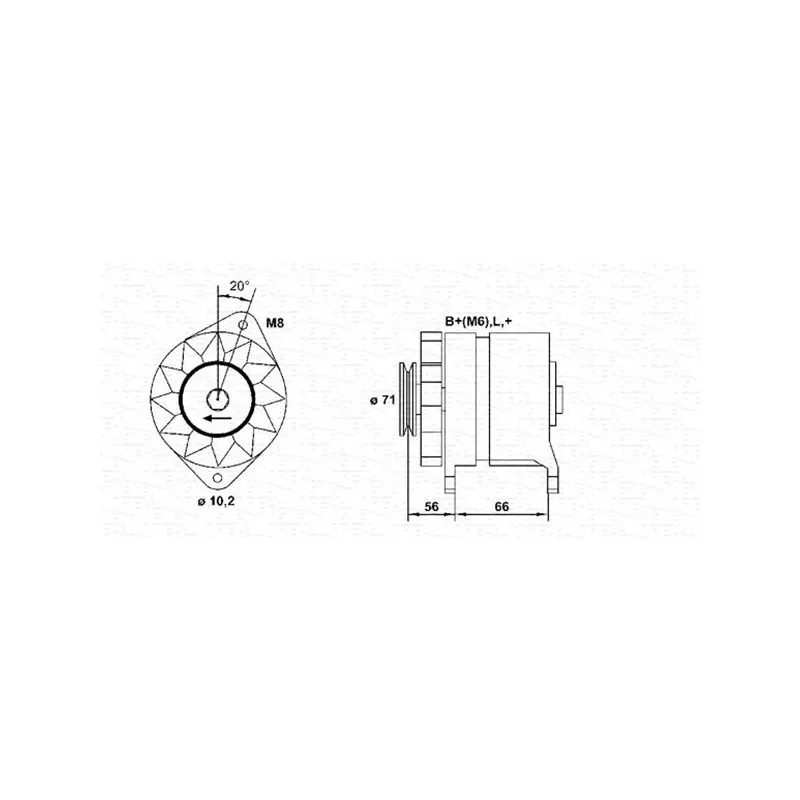 Alternateur MAGNETI MARELLI 944356971010