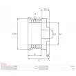 Poulie, alternateur AS-PL AP4003 - Visuel 2