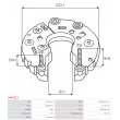 Pont de diodes, alternateur AS-PL ARC0021 - Visuel 3