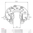 Pont de diodes, alternateur AS-PL ARC0037 - Visuel 3