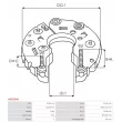 Pont de diodes, alternateur AS-PL ARC0040 - Visuel 3