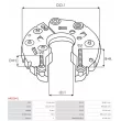 Pont de diodes, alternateur AS-PL ARC0041 - Visuel 3