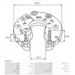 Pont de diodes, alternateur AS-PL ARC0052 - Visuel 3