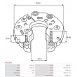 Pont de diodes, alternateur AS-PL ARC0069 - Visuel 3