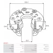Pont de diodes, alternateur AS-PL ARC0072 - Visuel 3
