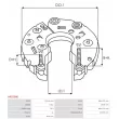 Pont de diodes, alternateur AS-PL ARC0086 - Visuel 3