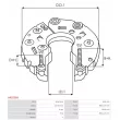 Pont de diodes, alternateur AS-PL ARC0089 - Visuel 3