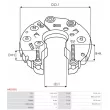 Pont de diodes, alternateur AS-PL ARC0091 - Visuel 3