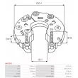 Pont de diodes, alternateur AS-PL ARC0092 - Visuel 3