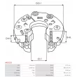 Pont de diodes, alternateur AS-PL ARC0155 - Visuel 3