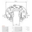 Pont de diodes, alternateur AS-PL ARC0172 - Visuel 3