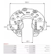 Pont de diodes, alternateur AS-PL ARC0174 - Visuel 3