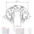 Pont de diodes, alternateur AS-PL ARC0184 - Visuel 3