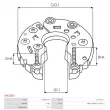 Pont de diodes, alternateur AS-PL ARC3053 - Visuel 3