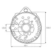 Pont de diodes, alternateur AS-PL ARC3058 - Visuel 2