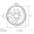 Pont de diodes, alternateur AS-PL ARC3138S - Visuel 3