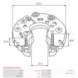 Pont de diodes, alternateur AS-PL ARC5268(MITSUBISHI) - Visuel 3