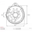 Pont de diodes, alternateur AS-PL ARC9075S - Visuel 3
