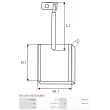 Balais, démarreur AS-PL BSX159-160(SCHUNK) - Visuel 2