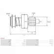 Embrayage à roue libre, démarreur AS-PL SD5030 - Visuel 2