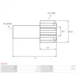 Embrayage à roue libre, démarreur AS-PL SD5147S - Visuel 3