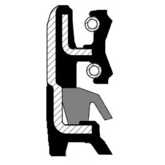 Bague d'étanchéité, moyeu de roue CORTECO