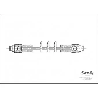 Flexible de frein CORTECO 19018111
