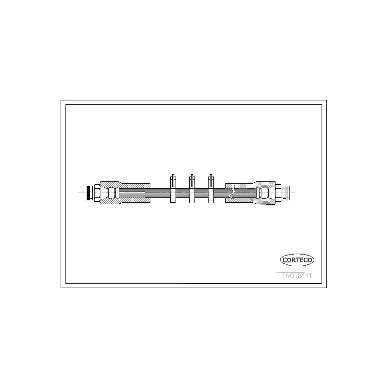 Flexible de frein CORTECO 19018111