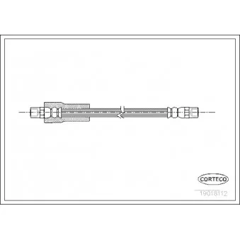 Flexible de frein CORTECO 19018112