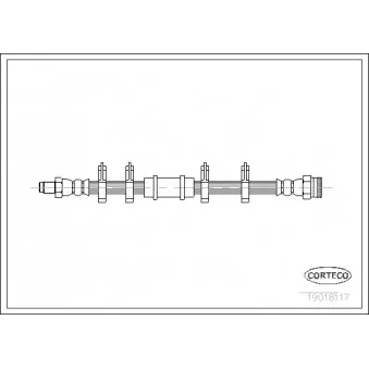 Flexible de frein CORTECO 19018117