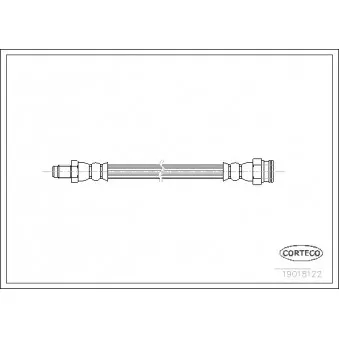 Flexible de frein CORTECO 19018122