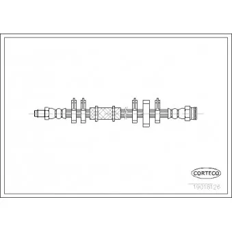 Flexible de frein CORTECO 19018126