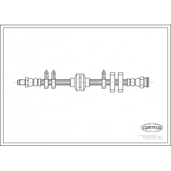 Flexible de frein CORTECO 19018130