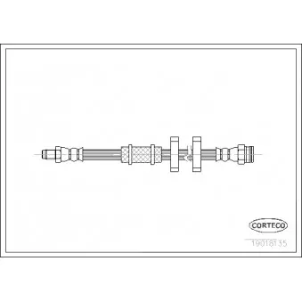 Flexible de frein CORTECO 19018135