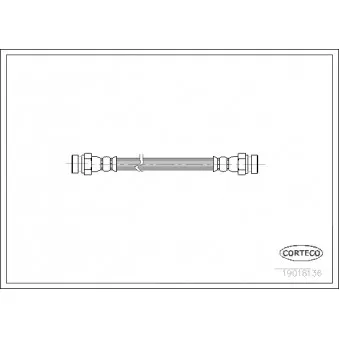 Flexible de frein CORTECO 19018136