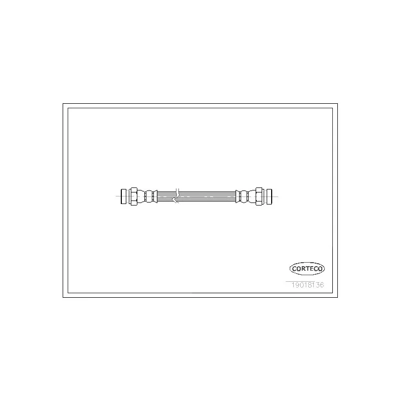 Flexible de frein CORTECO 19018136