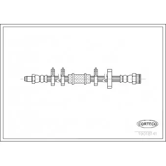 Flexible de frein CORTECO 19018141